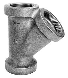 USA Manufactured Galvanized Cast Iron Pipe Y-Branch w/ 45&deg;
