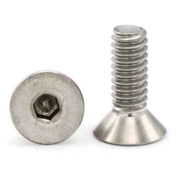 #10-32x1-1/4" 316 Stainless Steel Flat Socket Head Cap Screw