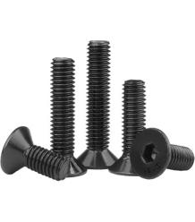 Metric Sizes Class 12.9 DIN 7991 Thermal Black Oxide Flat Socket Head