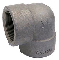 1/2FS902000 1/2" Class 2000 Black Forged Steel 90&deg; Elbow