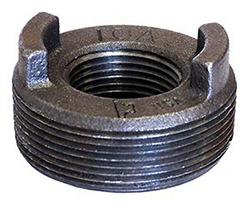 USA Manufactured FNPT Black Cast Iron Pipe Face Bushing