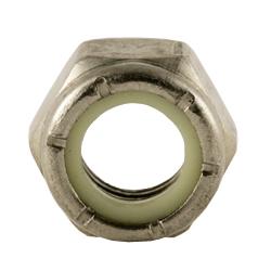 Fractional 316 Stainless Steel Nylon Insert Thin and Standard Hex Locknut