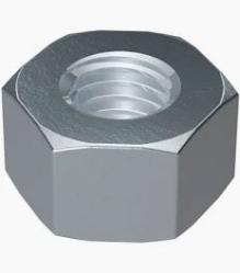 Fractional Size ASTM A563 Grade A Heavy Hex Nut with Clear Cr3 Plating