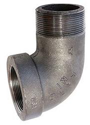 USA Manufactured MPxFP Malleable Black Iron 45° Pipe Street Elbow