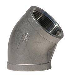Industrial 45° Elbow 150# ISO 49 Pattern Type 316 Stainless Steel Pipe Fittings