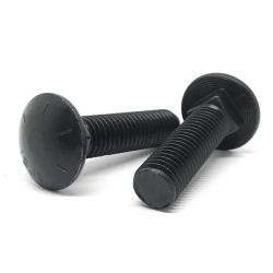 Fractional Size Grade 8 Carriage Bolts Clear Plain Finish