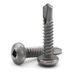 Pan Head Square Drive 410 Stainless Steel Self-Drilling Screw