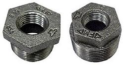 USA Manufactured FNPT Black Cast Iron Flange Pipe Hex Bushing