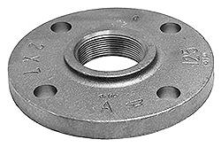USA Manufactured FNPT Galvanized Cast Iron Pipe Reducing 125# Threaded Companion Flange