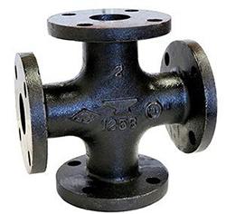USA Manufactured Black Cast Iron Pipe Flange Cross