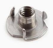 TEE Nuts Clear Zinc Cr3 Plating