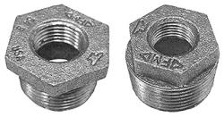 USA Manufactured MPxFP Malleable Galvanized Iron Pipe Hex Bushing