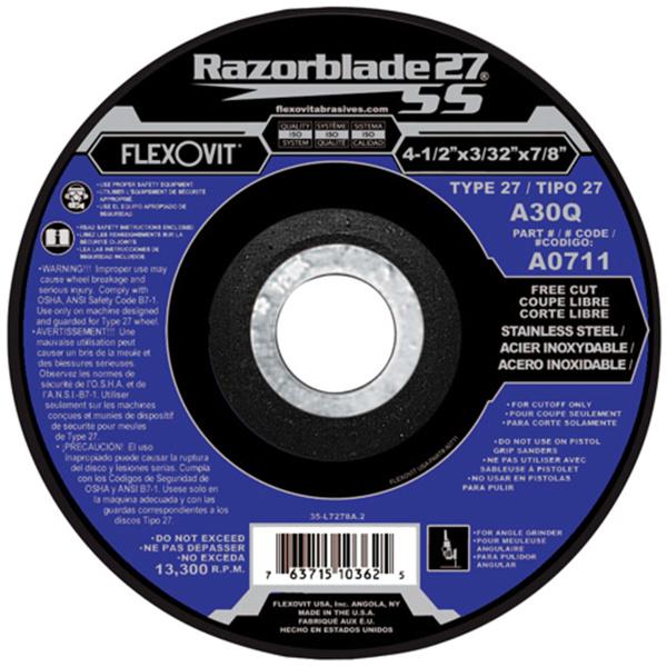 A0712 FlexOVit Depressed Center Cutoff Wheel | Rettigs.com