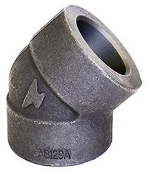 USA Manufactured Class 6000 Black Socket Weld Forged Steel 45° Elbow