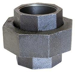 USA Manufactured FPxFP Malleable Black Iron Extra Heavy Pipe Union
