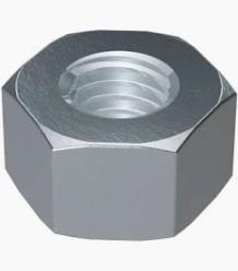 Fractional Size ASTM A563 Grade A Heavy Hex Nut with Clear Cr3 Plating