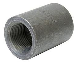 USA Manufactured Class 3000 Black Threaded Forged Steel Coupling
