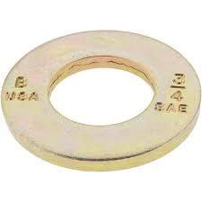 L9 SAE Tension Flat Washers Yellow Zinc Cr3 Plating USA