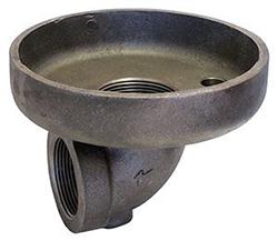 USA Manufactured FNPT Black Cast Iron 90&deg; Pipe Safety Valve Discharge Elbow