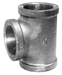 USA Manufactured FPxFPxFP Malleable Galvanized Iron Pipe TEE