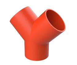 Gruvlok Figure 7071P Plain End 90° True WYE