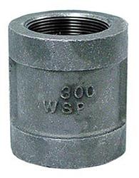 Globally Manufactured 300# FNPTxFNPT Malleable Black Iron Pipe Coupling