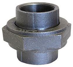 USA Manufactured FPxFP Malleable Black Iron BR/BR Pipe Dart Union