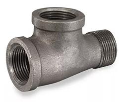 Globally Manufactured 150# FNPTxMNPTxFNPT Malleable Black Iron Pipe Service TEE