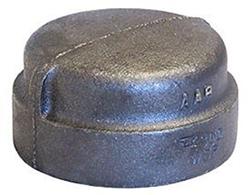 USA Manufactured FP Malleable Black Iron Extra Heavy Pipe Cap