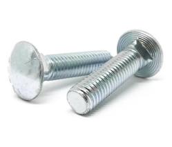 Fractional Size Grade 5 Carriage Bolts Clear Cr3 Plating