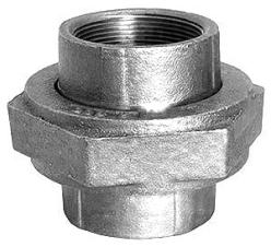 USA Manufactured FPxFP Malleable Galvanized Iron BR/BR Pipe Dart Union