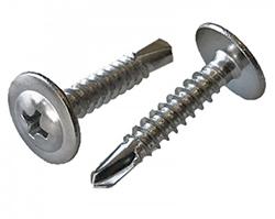Wafer Head Phillips Drive Clear Cr3 Zinc Self-Drilling Screw