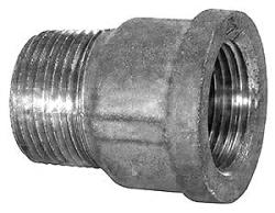 USA Manufactured MPxFP Malleable Galvanized Iron Pipe Extension Street Coupling