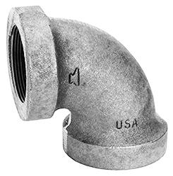 USA Manufactured FNPT Galvanized Cast Iron Long Turn 90° Drainage Pipe Elbow