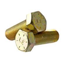 L9 Hex Head Cap Screws Yellow Zinc Cr3 Plating USA