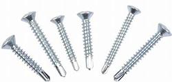 Oval Head Phillips Drive Clear Cr3 Zinc Self-Drilling Screw