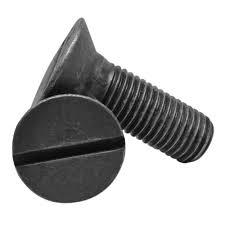 Fractional Sizes Flat Head Slotted Machine Screw Plain