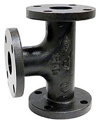 USA Manufactured Black Cast Iron Pipe Flange TEE