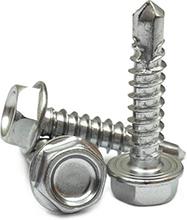 Indent Hex Washer Head Unslotted 410 Stainless Steel Self-Drilling Screw