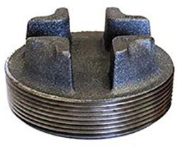 Globally Manufactured 150# MNPT Malleable Black Iron Pipe Cored Bar Plug