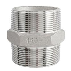 Industrial Hex Nipple 150# ISO HT Pattern Type 316 Stainless Steel Pipe Fittings