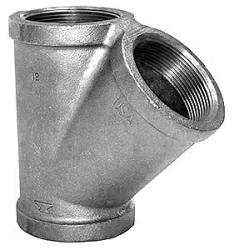 USA Manufactured FPxFPxFP Malleable Galvanized Iron Pipe WYE