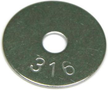 3/8"X1-1/2"X0.045"-0.055" 316SS Fender Washer