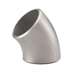 Industrial T316L Stainless Steel Schedule 40 45° Elbow Butt Weld Fittings