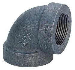 FNPTxFNPT Black Cast Iron 90° Pipe Elbow