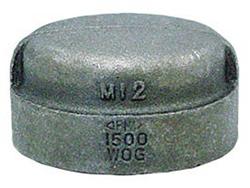 Globally Manufactured 300# FNPT Malleable Black Iron Pipe Cap