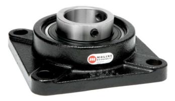 19411008 Moline 4 Bolt Ball Flange Bearing