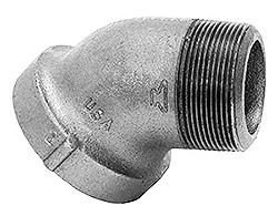 USA Manufactured Galvanized Cast Iron 45&deg; Drainage Pipe Street Elbow