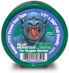 Blue Monster Industry Wide Green Oxygen PTFE Thread Seal Tape