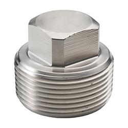 Industrial Square Head Plug 3000# Pipe Thread Type 304L Stainless Steel Pipe Fittings